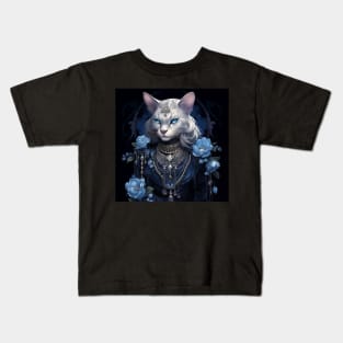 Royal Bengal Cat Goddess Kids T-Shirt